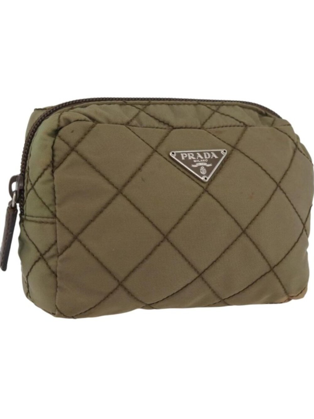 PRADA Pouch Nylon Khaki